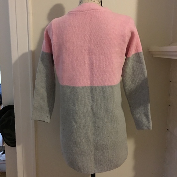 Color Block Long Cardigan Sweater NWOT - Picture 3 of 3
